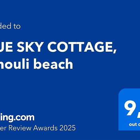 Blue Sky Cottage, Kanouli Beach Halikounas Exteriör bild
